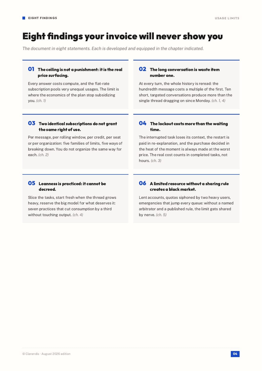 Page 4 of the white paper “Usage limits: producing with AI without buying time”