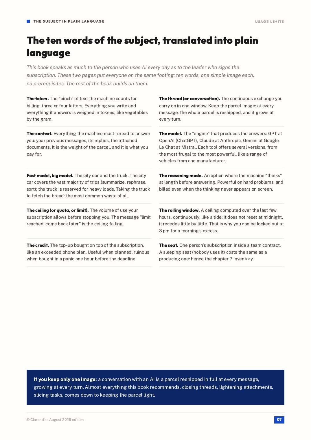 Page 7 of the white paper “Usage limits: producing with AI without buying time”