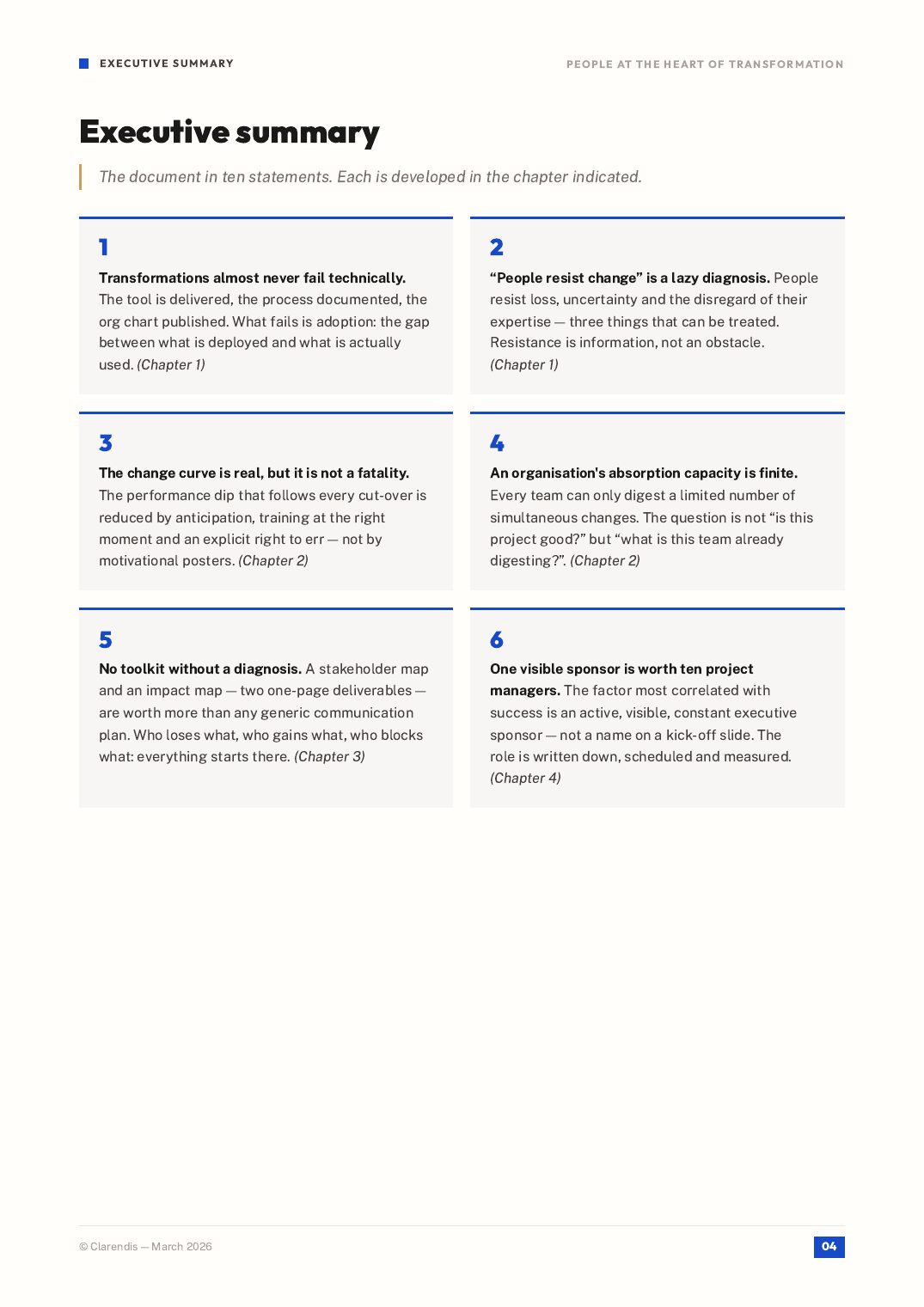 Page 4 of the white paper “Change Management: Putting People at the Heart of Transformation”