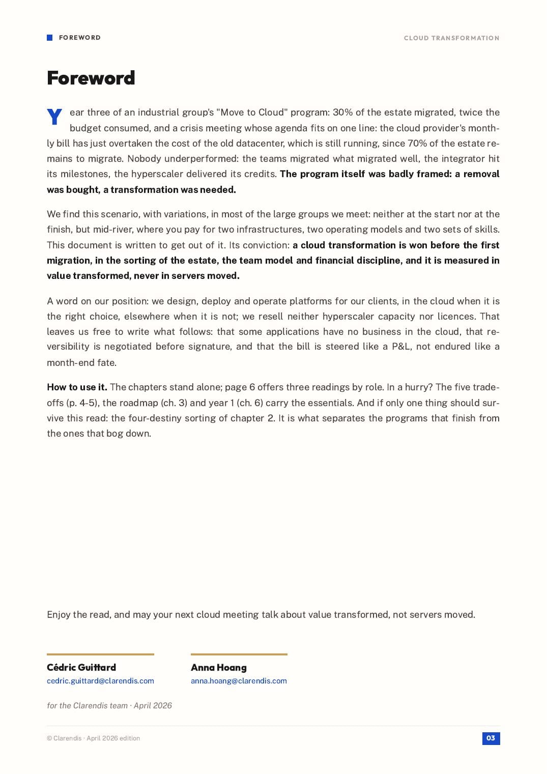 Page 3 of the white paper “Cloud Transformation: Roadmap for Large Enterprises”