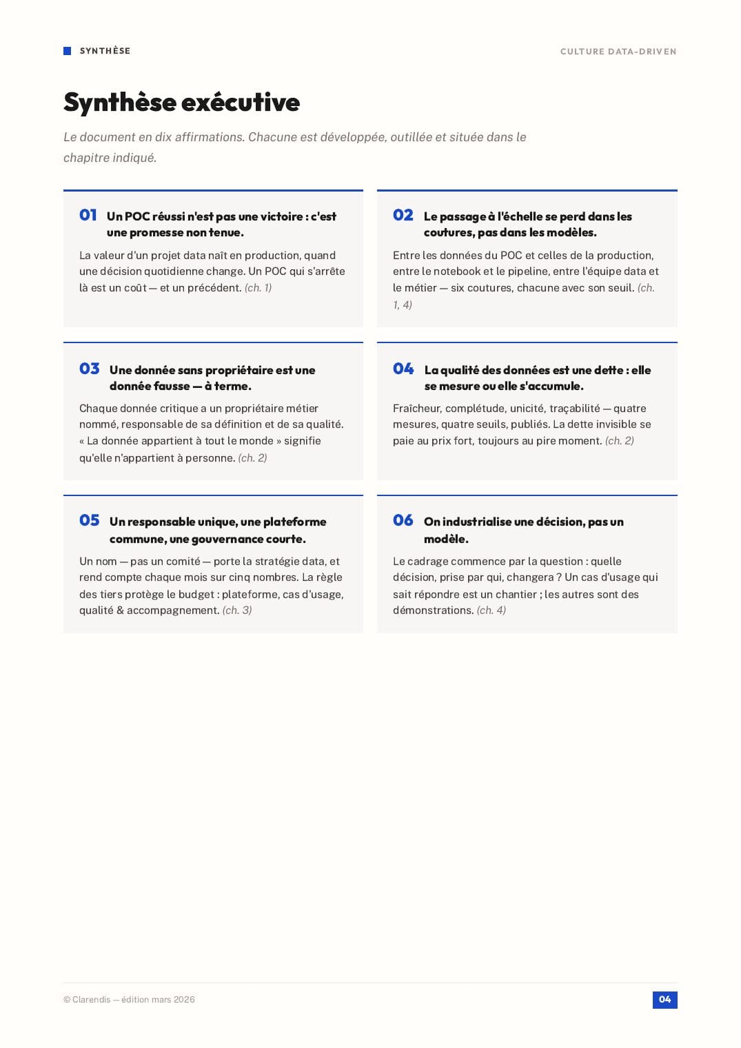 Page 4 du livre blanc « Culture Data-Driven : Du POC à l’industrialisation »