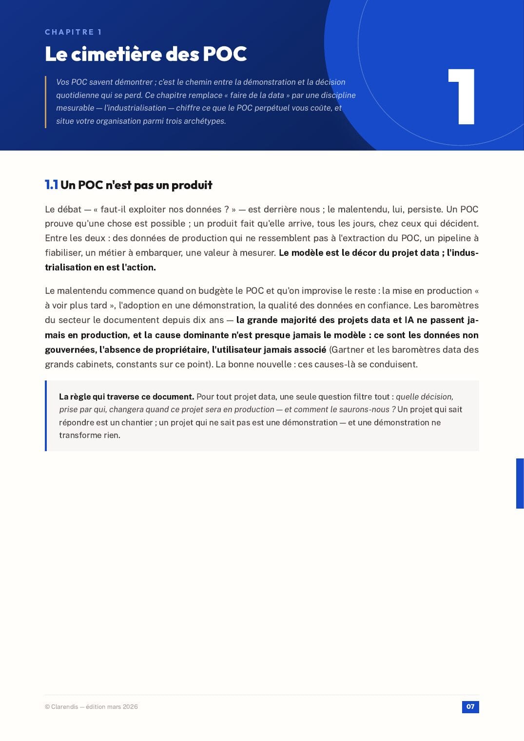 Page 7 du livre blanc « Culture Data-Driven : Du POC à l’industrialisation »