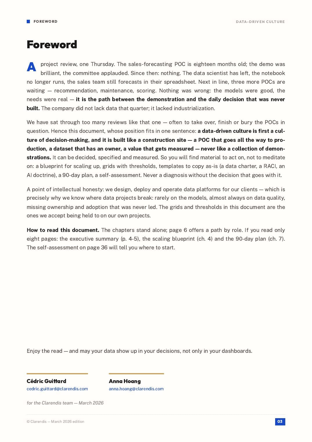 Page 3 of the white paper “Data-Driven Culture: From POC to Industrialisation”