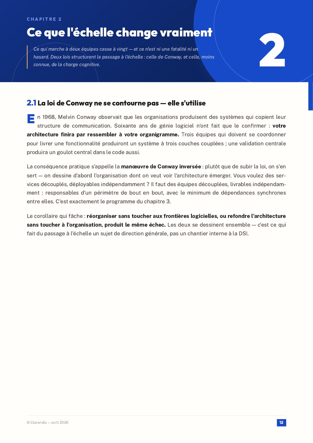 Page 12 du livre blanc « DevOps à l’échelle : Organisation et outillage »