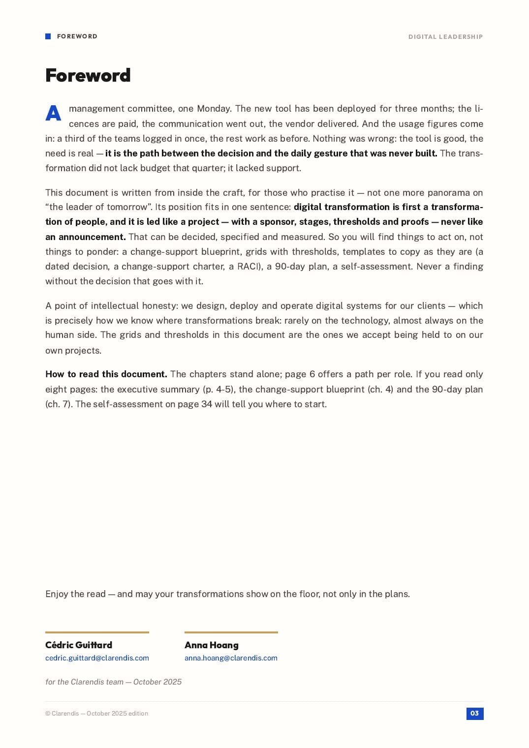 Page 3 of the white paper “Digital leadership: Supporting transformation”