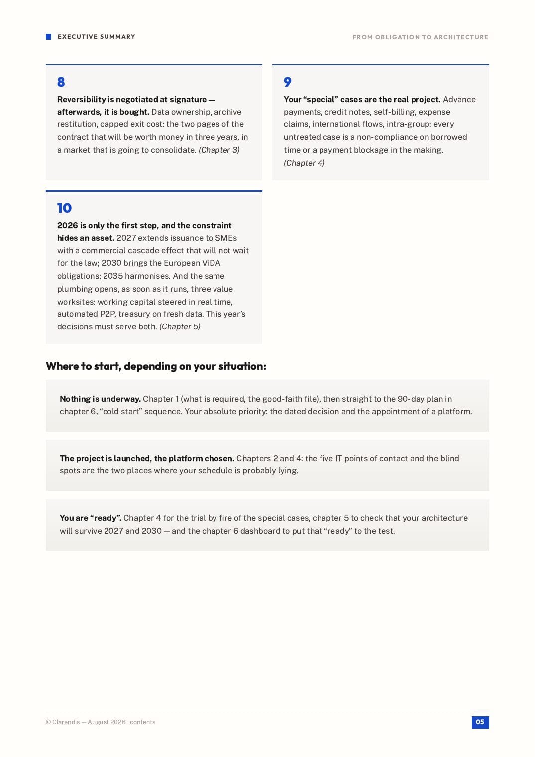 Page 5 of the white paper “From obligation to architecture — E-invoicing 2026-2035”