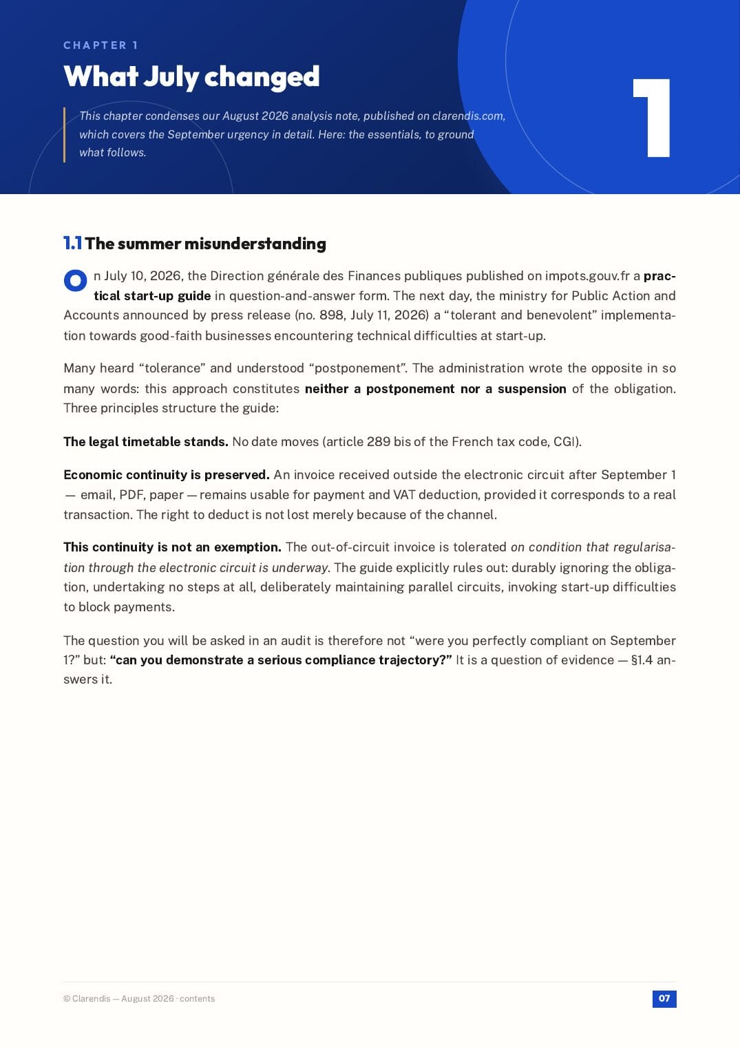 Page 7 of the white paper “From obligation to architecture — E-invoicing 2026-2035”