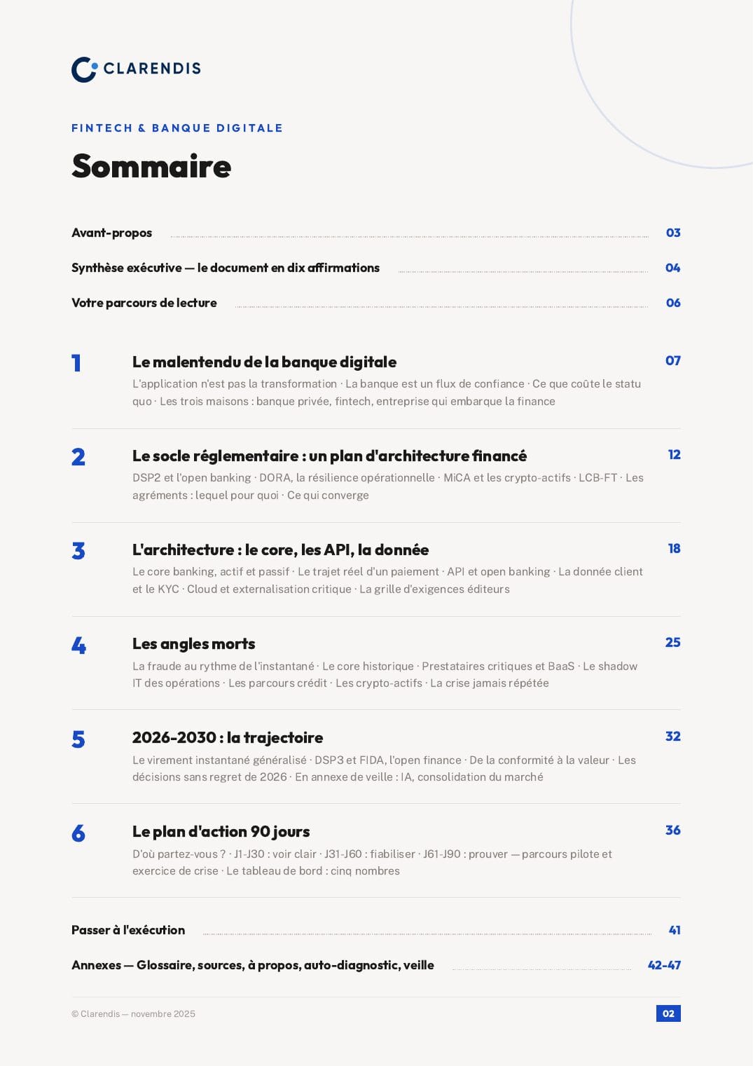 Page 2 du livre blanc « FinTech & Banque Digitale : Transformer les Services Financiers »