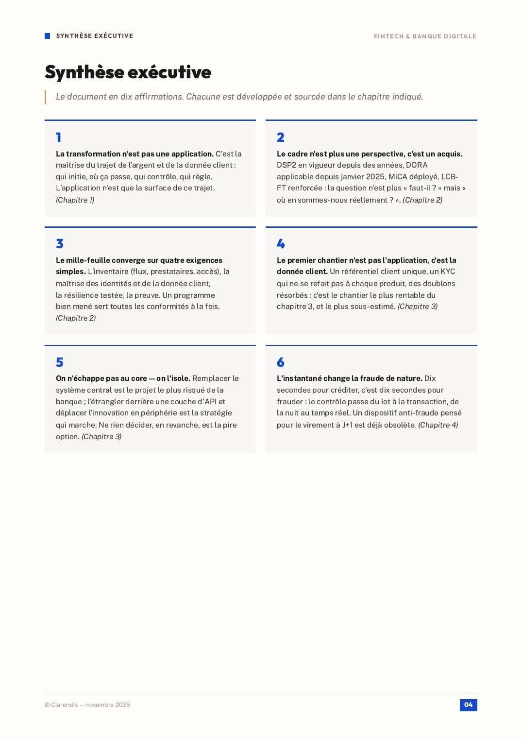 Page 4 du livre blanc « FinTech & Banque Digitale : Transformer les Services Financiers »