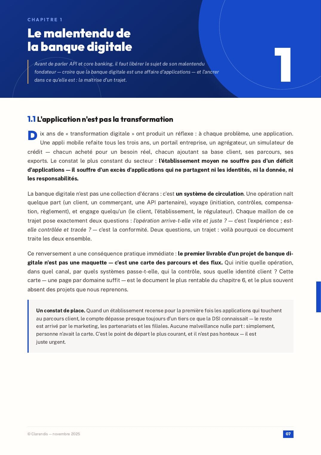 Page 7 du livre blanc « FinTech & Banque Digitale : Transformer les Services Financiers »
