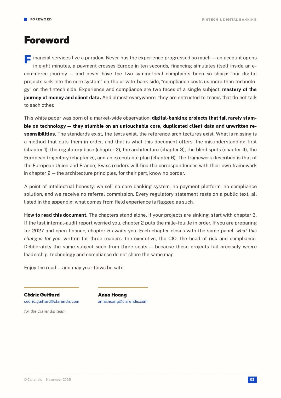 Page 3 of the white paper “FinTech & Digital Banking: Transforming Financial Services”