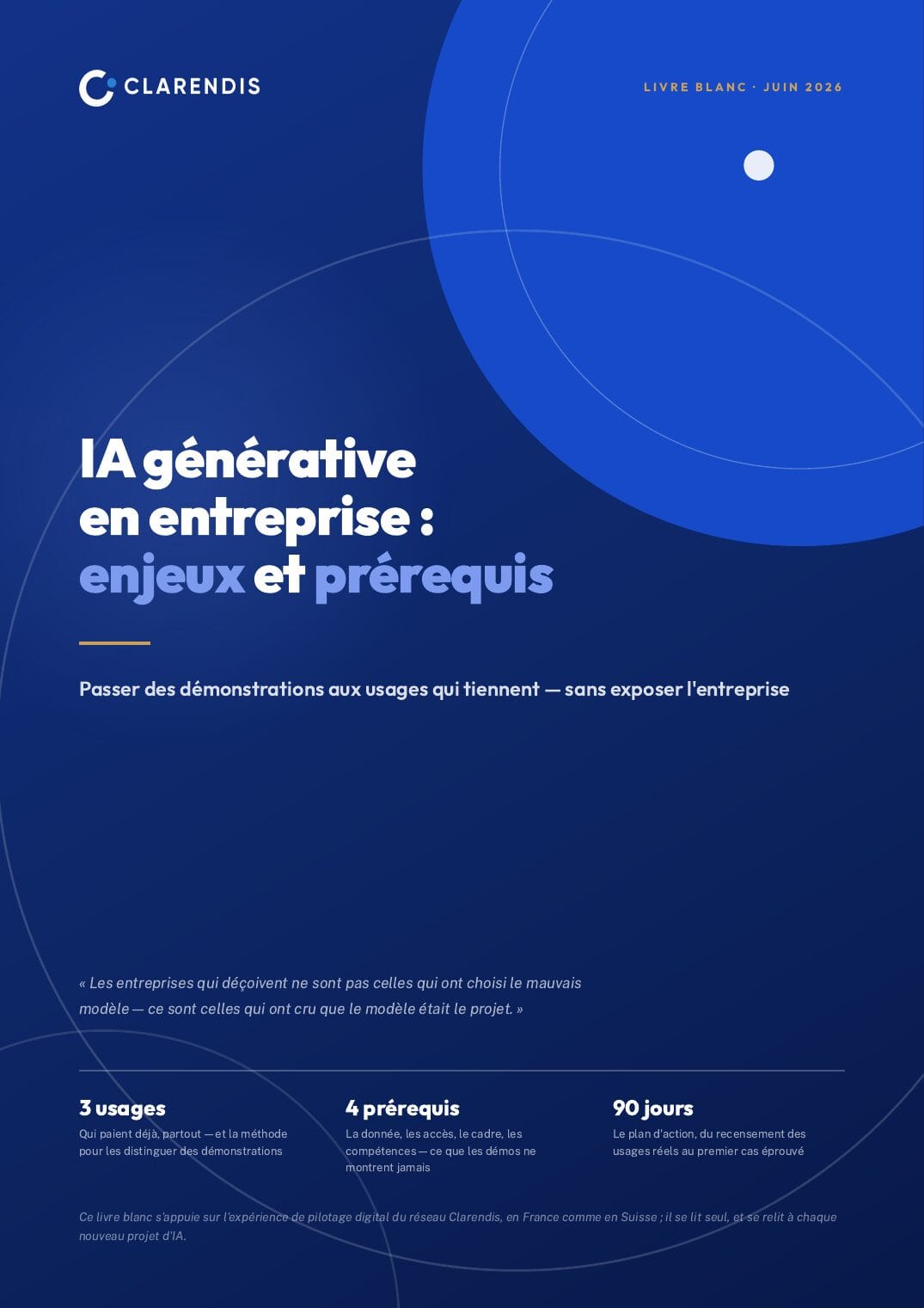 IA Générative en entreprise : Enjeux et prérequis