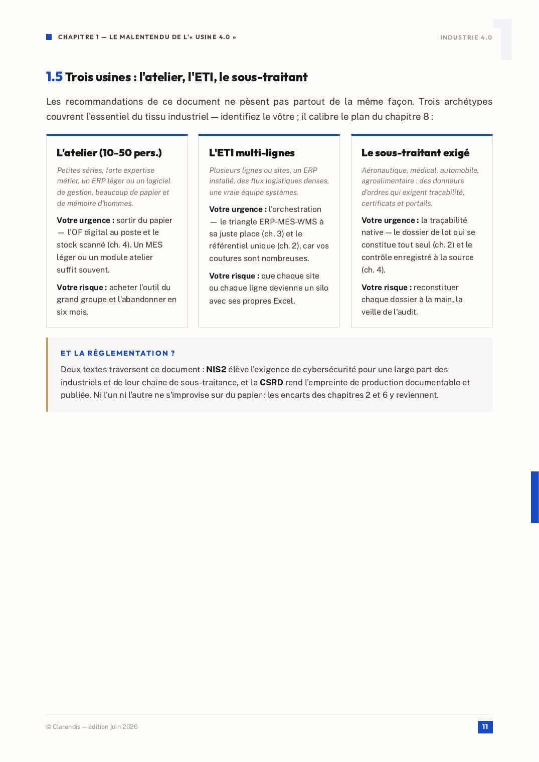 Page 11 du livre blanc « Industrie 4.0 : MES, WMS et Digitalisation de la Production »