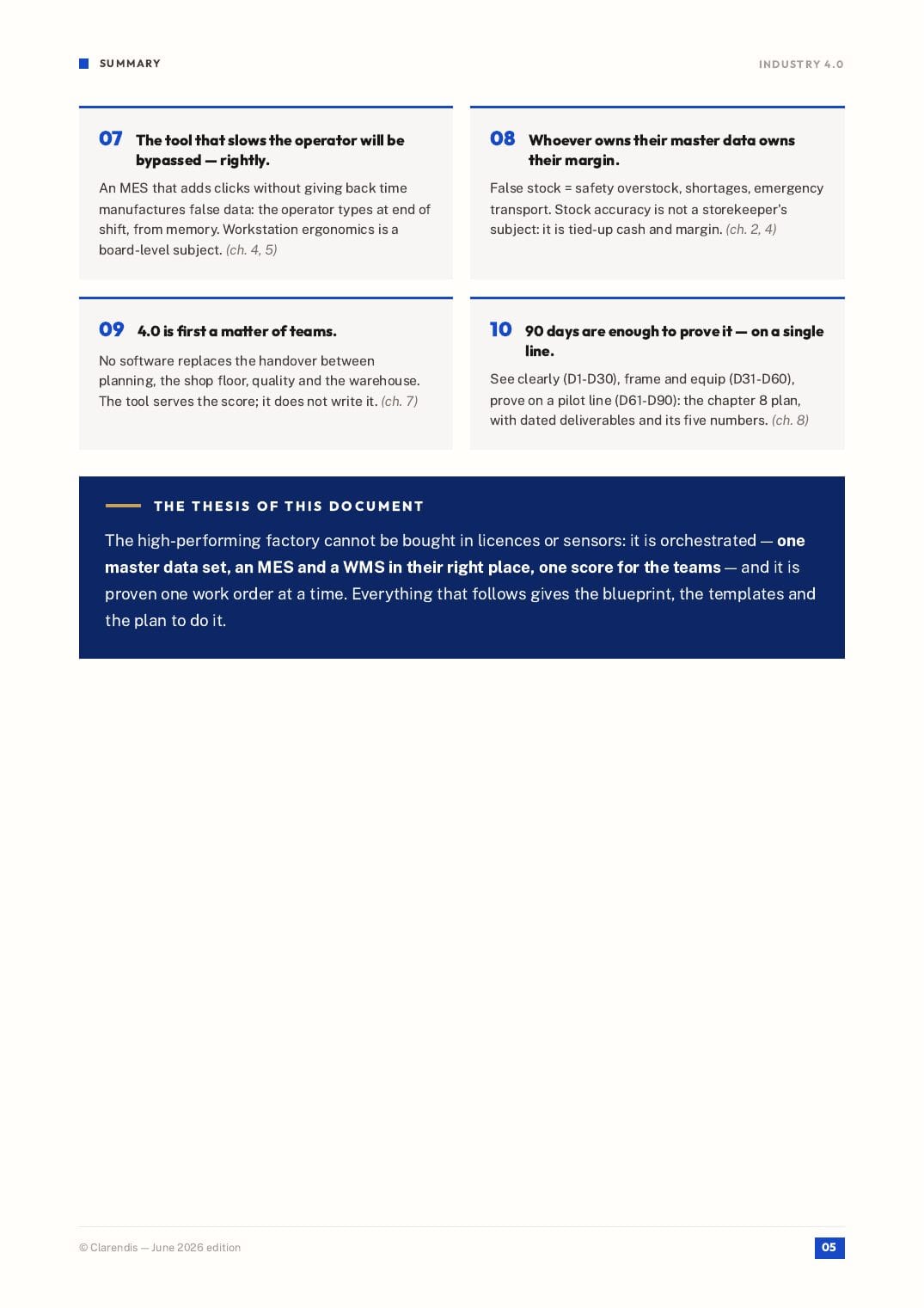 Page 5 of the white paper “Industry 4.0: MES, WMS and Production Digitalisation”