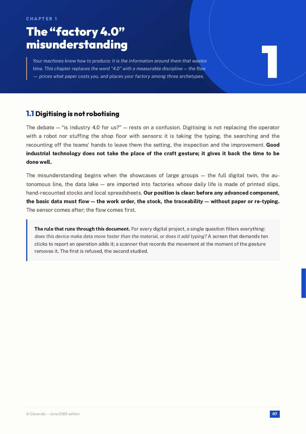 Page 7 of the white paper “Industry 4.0: MES, WMS and Production Digitalisation”