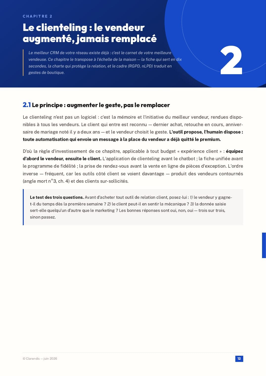 Page 12 du livre blanc « Luxe & Retail : Excellence Digitale et Expérience Client Premium »