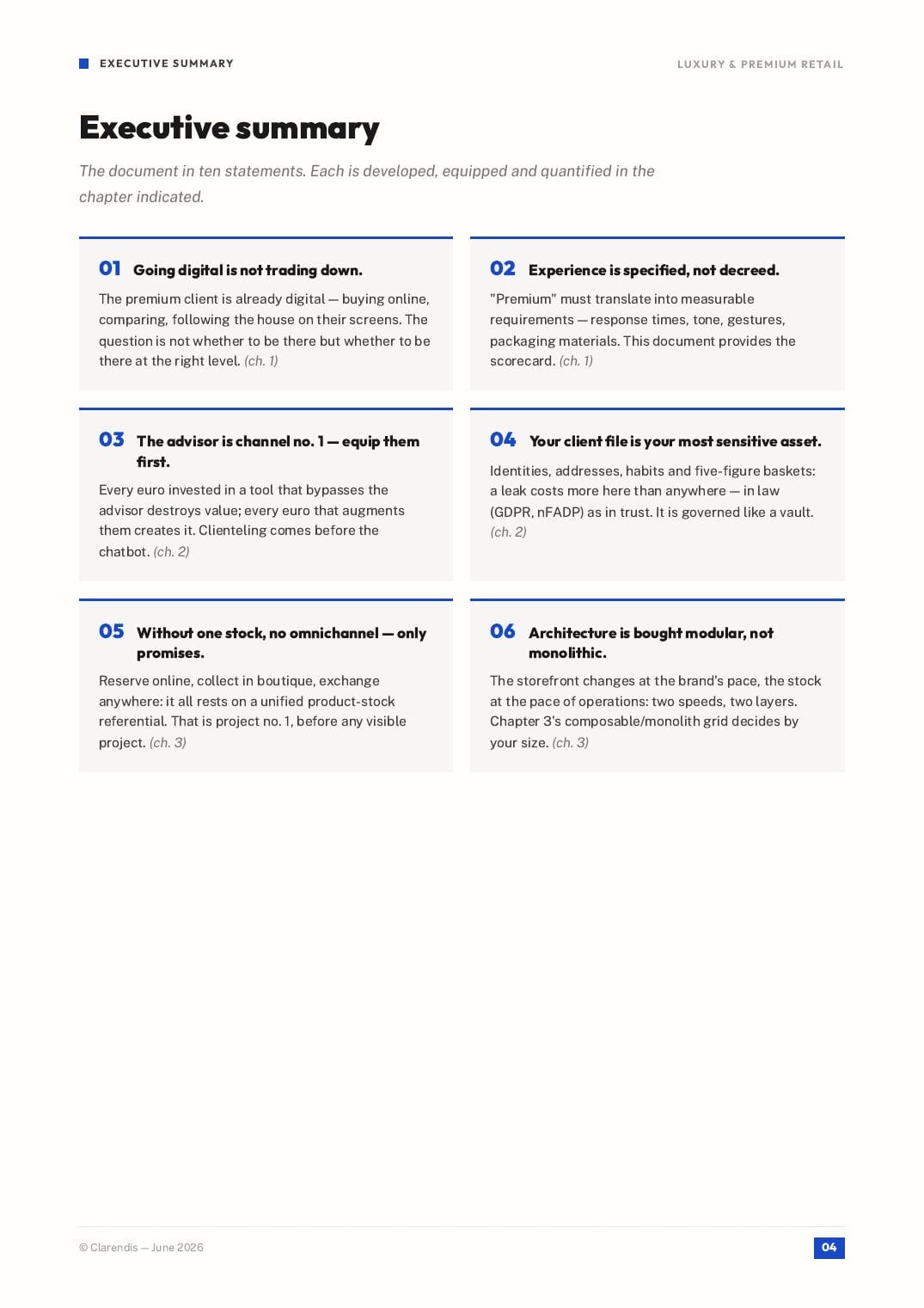 Page 4 of the white paper “Luxury & Retail: Digital Excellence and Premium Customer Experience”