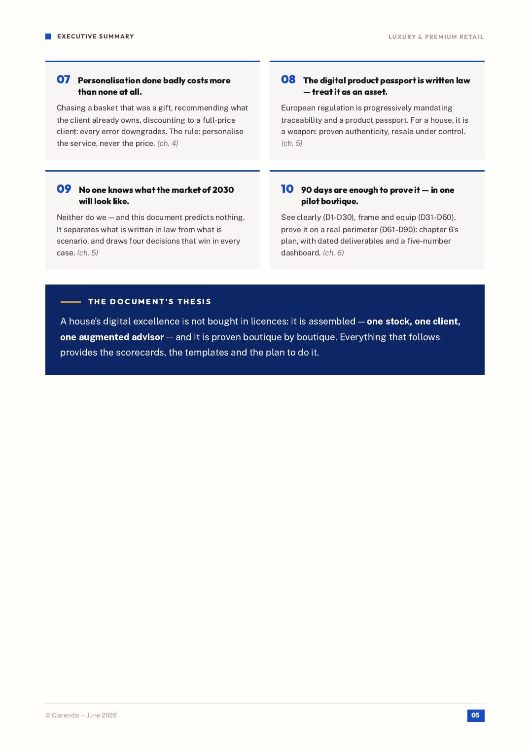 Page 5 of the white paper “Luxury & Retail: Digital Excellence and Premium Customer Experience”