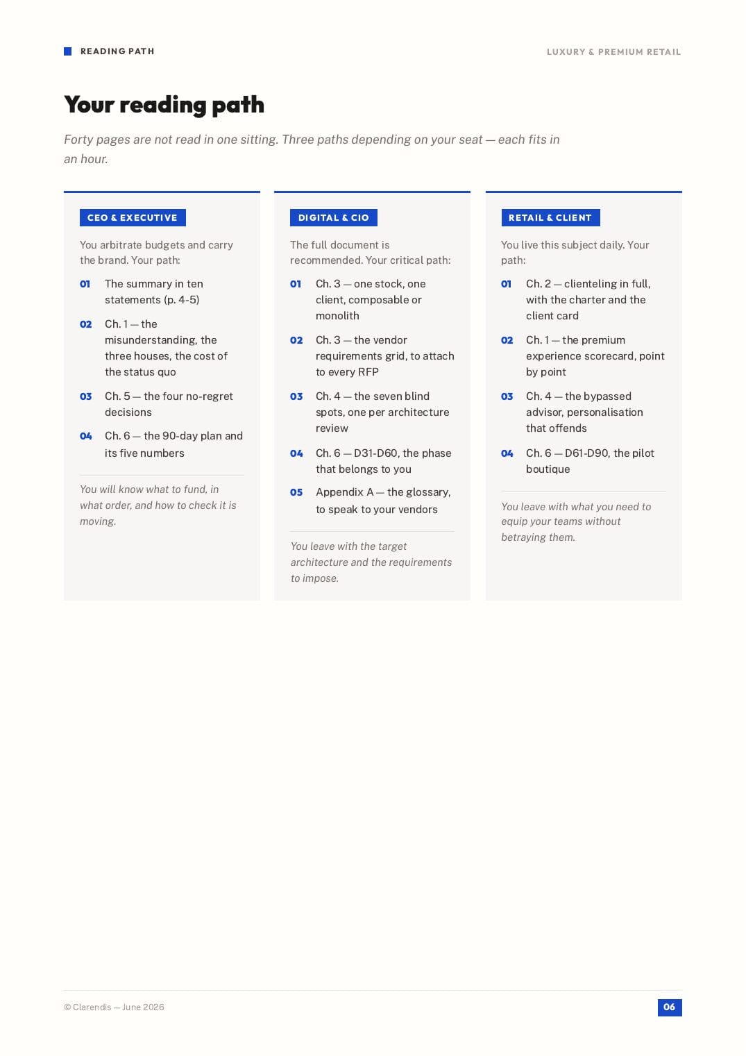 Page 6 of the white paper “Luxury & Retail: Digital Excellence and Premium Customer Experience”