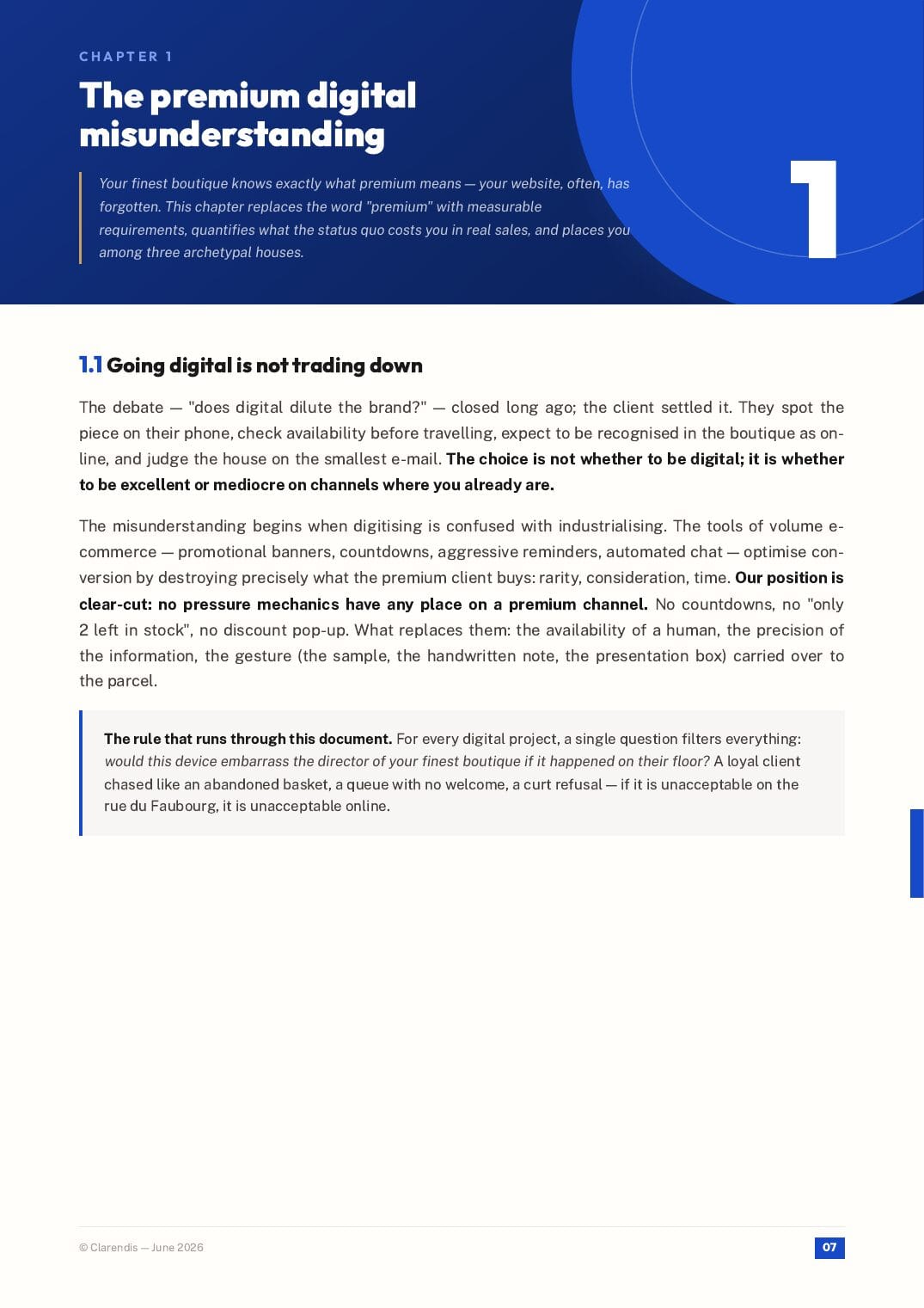Page 7 of the white paper “Luxury & Retail: Digital Excellence and Premium Customer Experience”