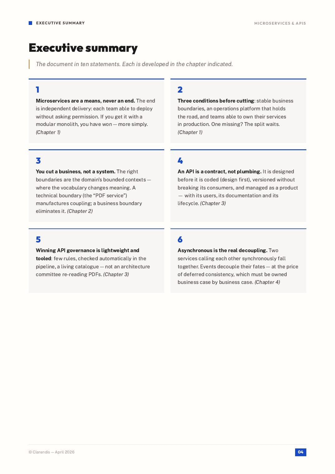 Page 4 of the white paper “Microservices & APIs: Modern Architectures for Agility”