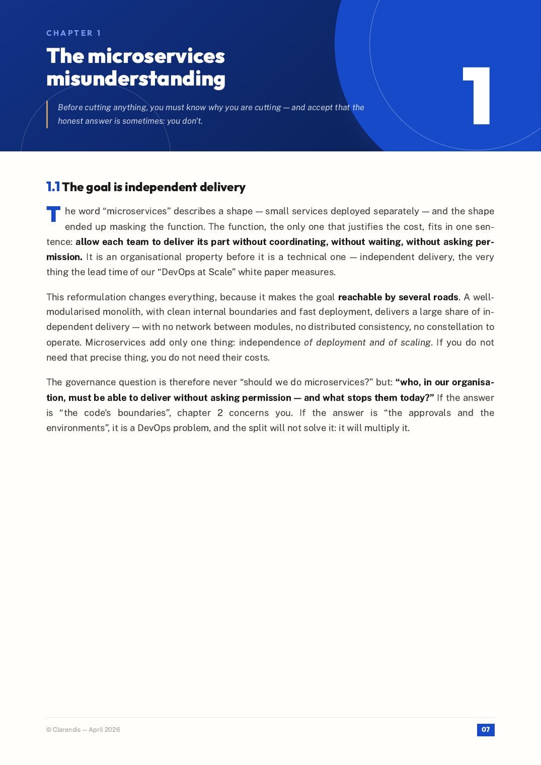 Page 7 of the white paper “Microservices & APIs: Modern Architectures for Agility”