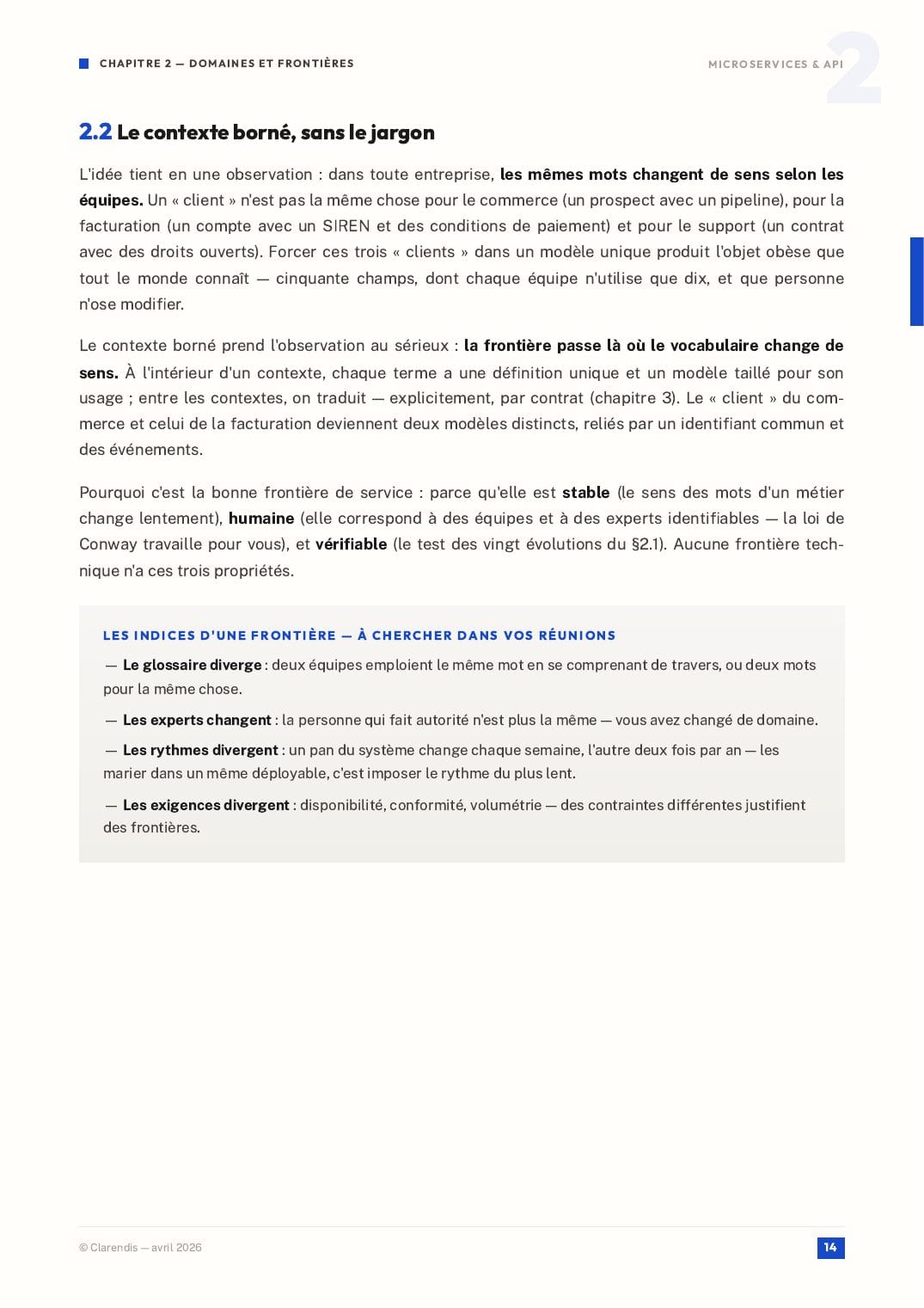 Page 14 du livre blanc « Microservices & API : Architectures Modernes pour l’Agilité »