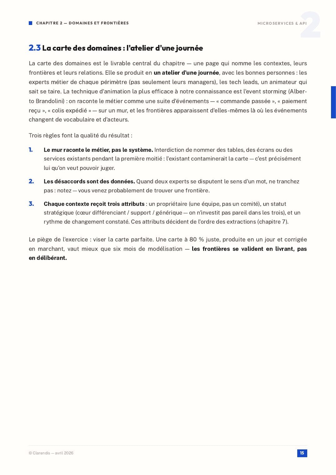 Page 15 du livre blanc « Microservices & API : Architectures Modernes pour l’Agilité »