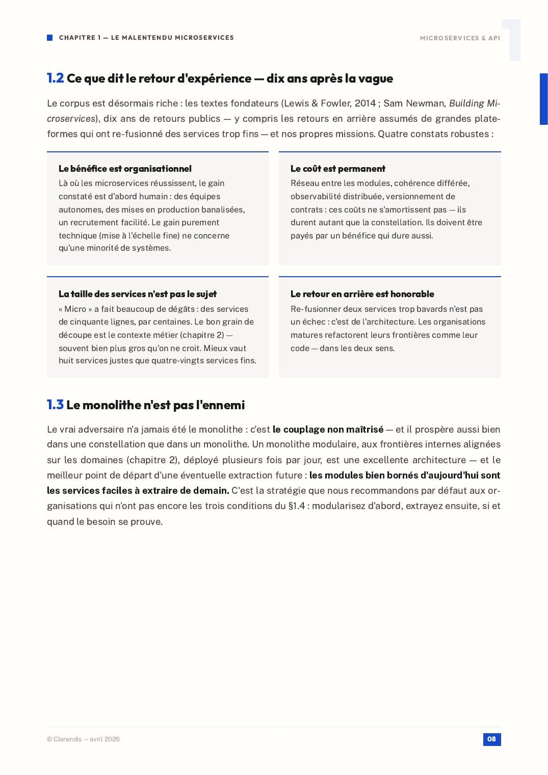 Page 8 du livre blanc « Microservices & API : Architectures Modernes pour l’Agilité »