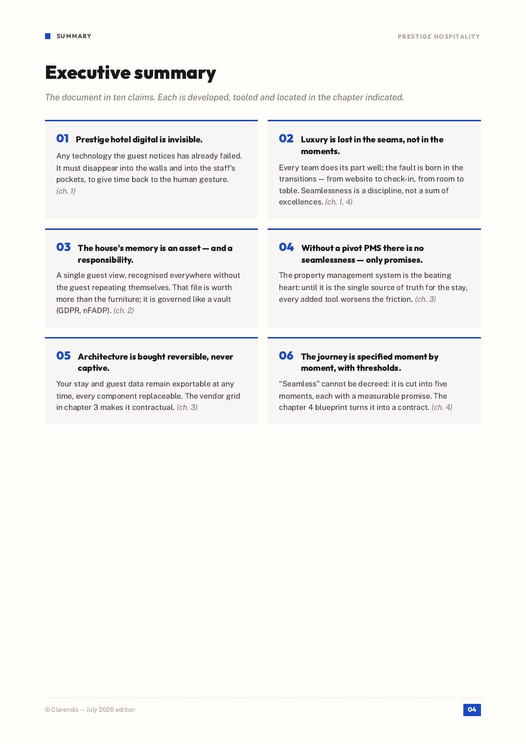 Page 4 of the white paper “Luxury Hospitality: Orchestrating a Seamless Experience”