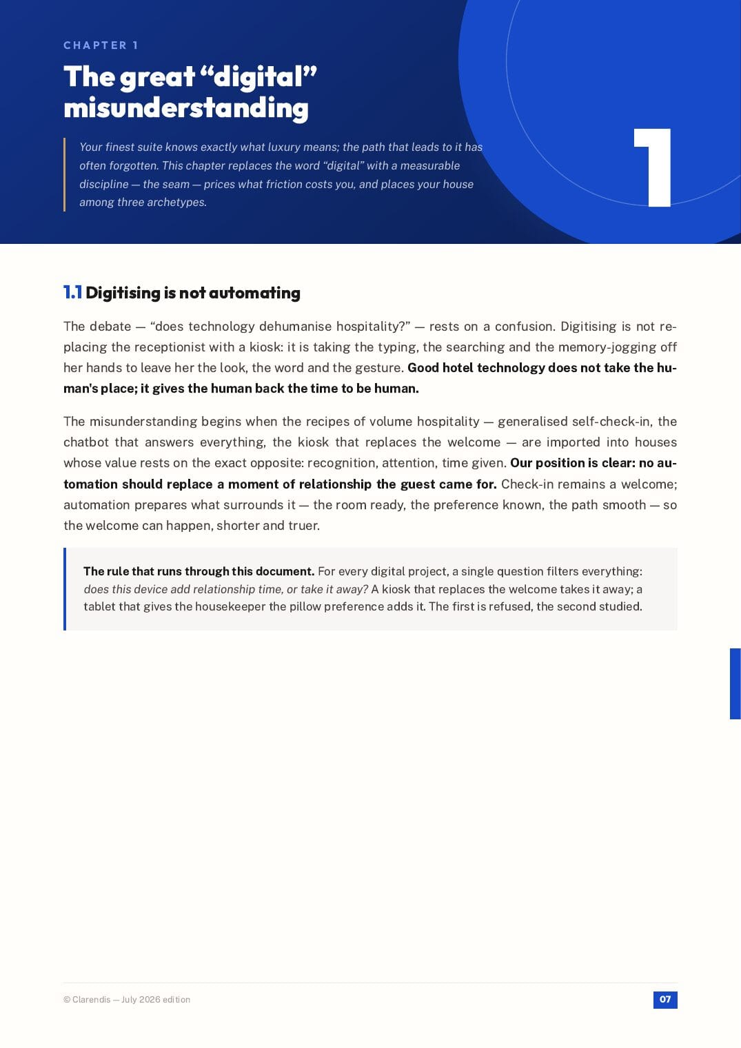 Page 7 of the white paper “Luxury Hospitality: Orchestrating a Seamless Experience”