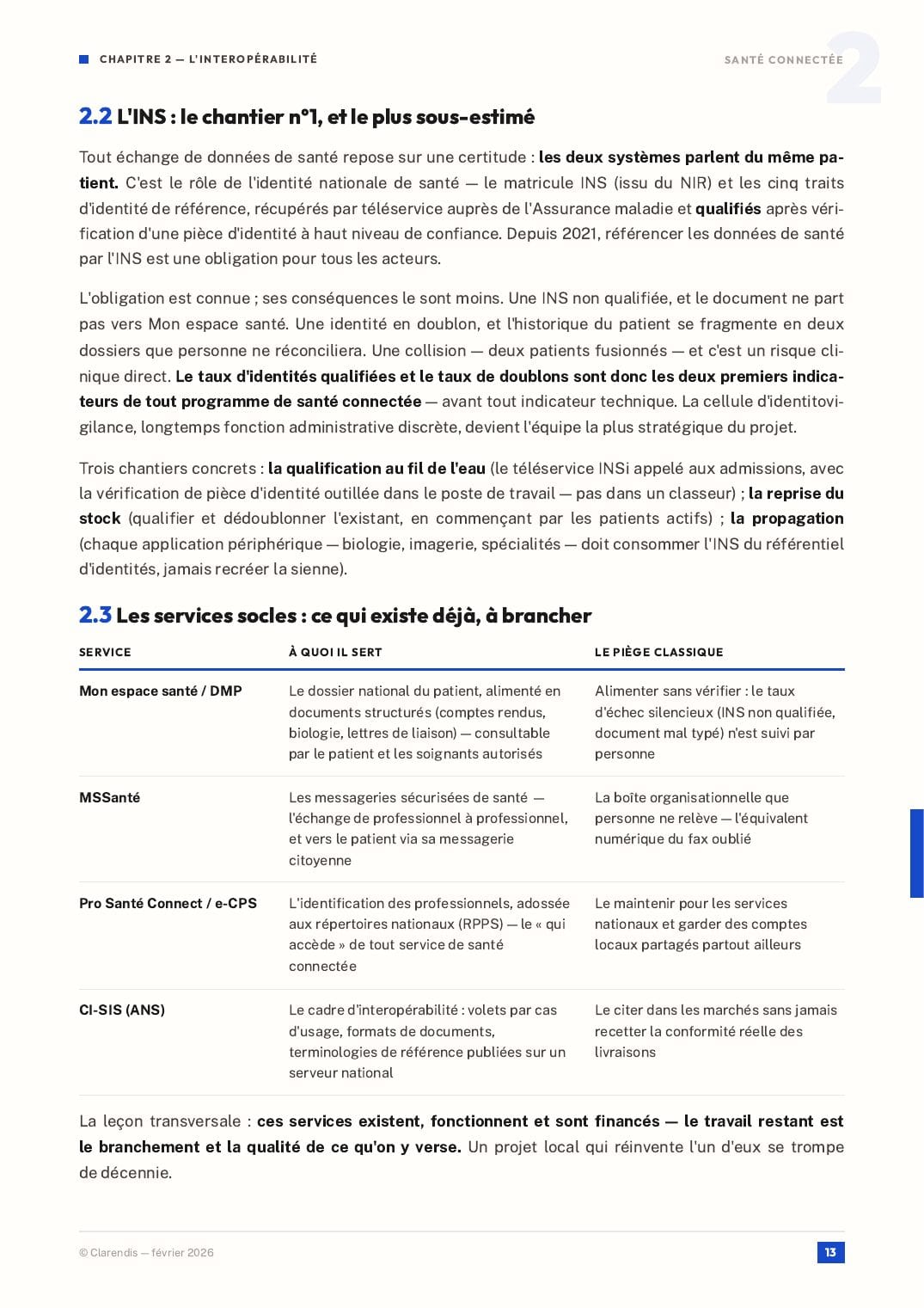Page 13 du livre blanc « Santé Connectée : Interopérabilité et Sécurité des Données Patients »