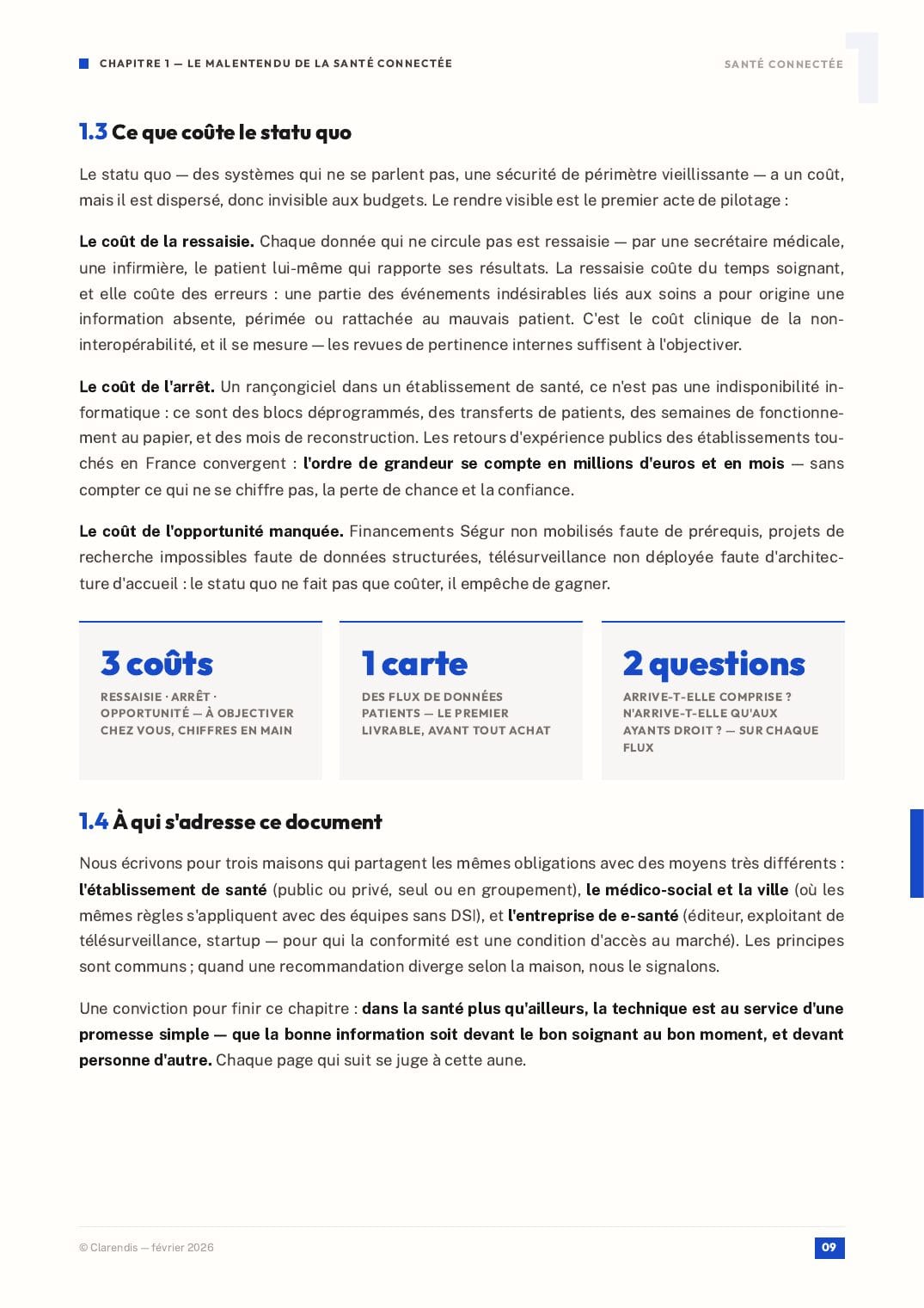 Page 9 du livre blanc « Santé Connectée : Interopérabilité et Sécurité des Données Patients »