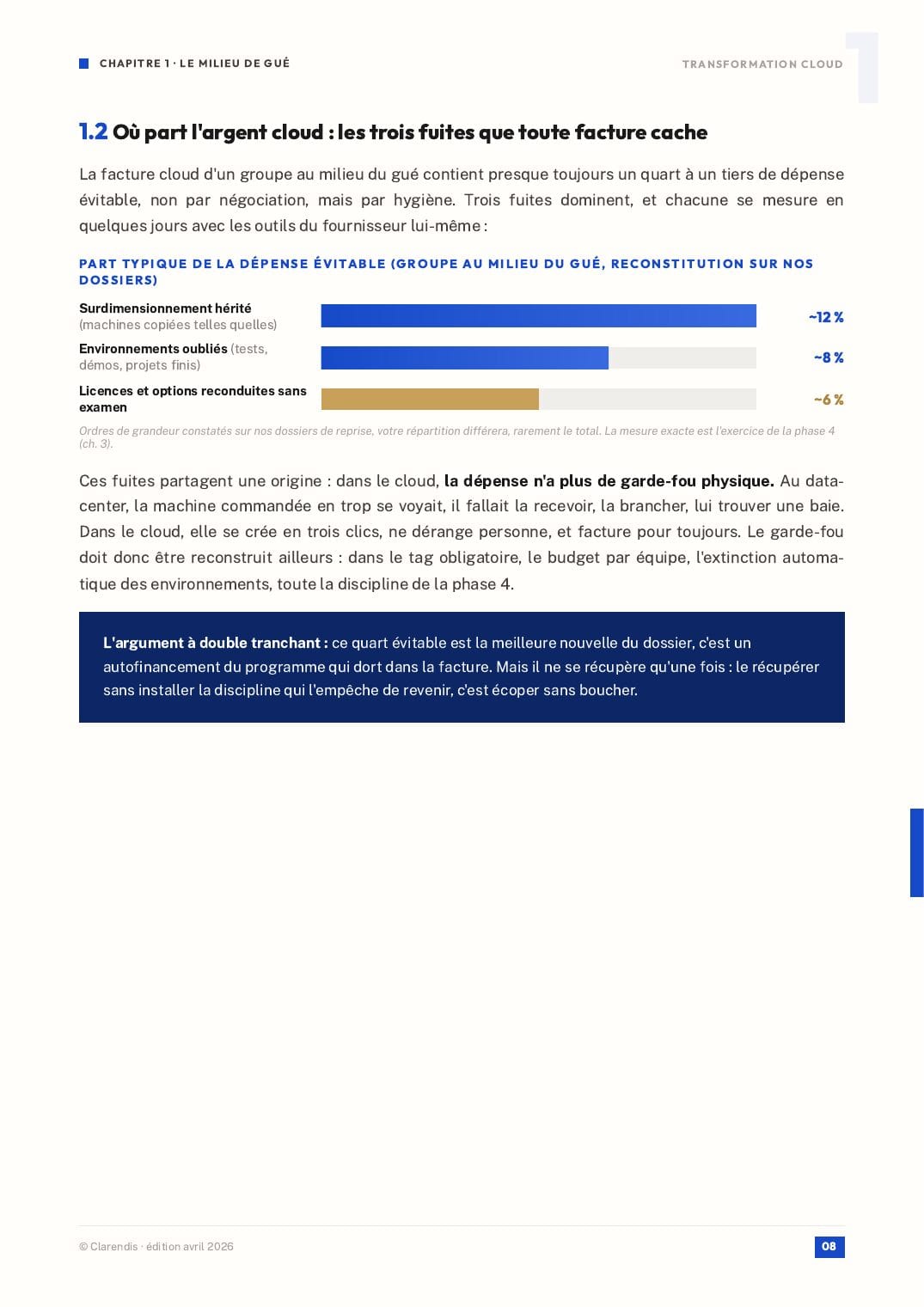 Page 8 du livre blanc « Transformation Cloud : Feuille de route pour les grands groupes »