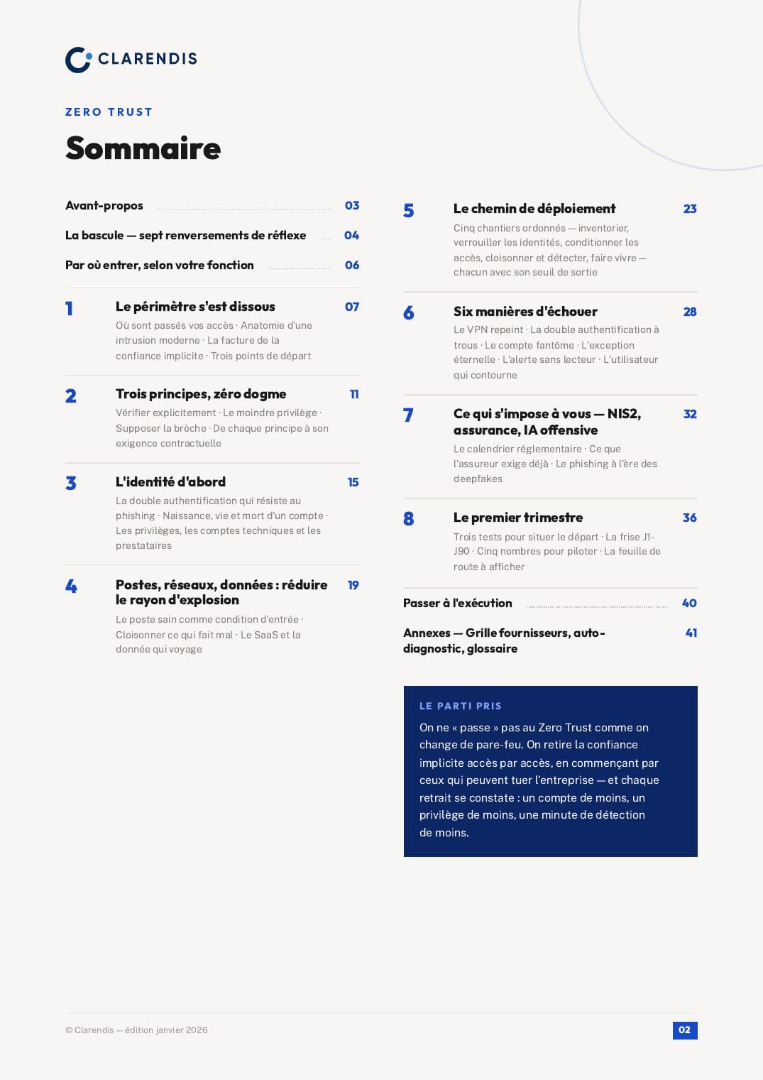 Page 2 du livre blanc « Zero Trust : Sécuriser l’entreprise distribuée »