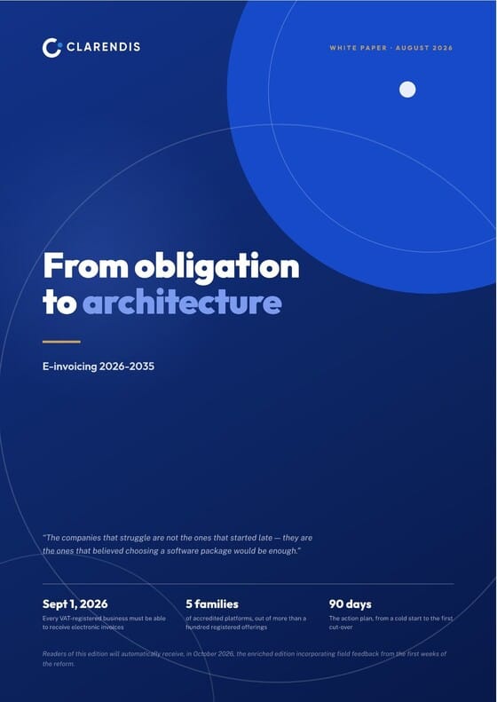 From obligation to architecture — E-invoicing 2026-2035