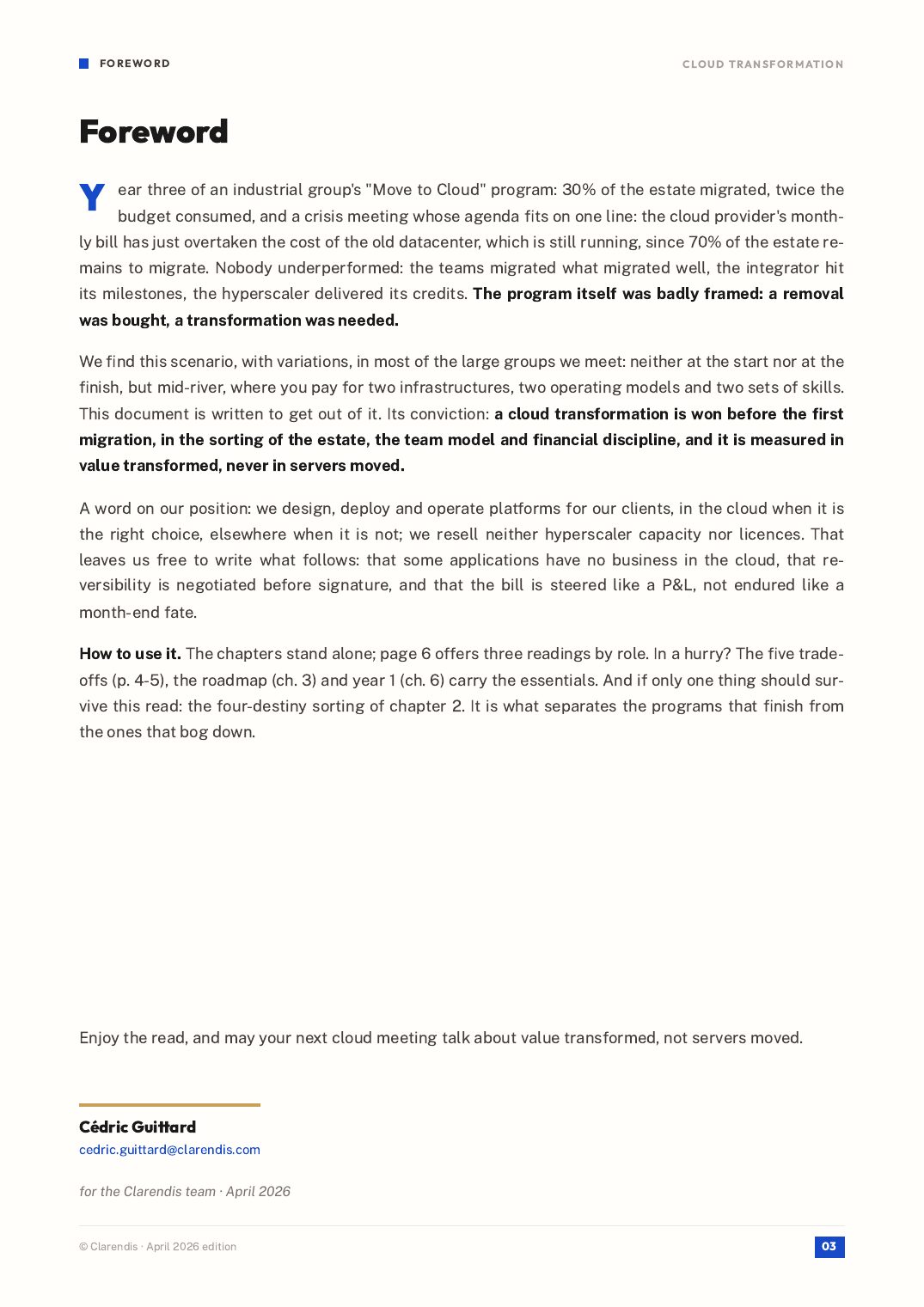 Page 3 of the white paper “Cloud Transformation: Roadmap for Large Enterprises”