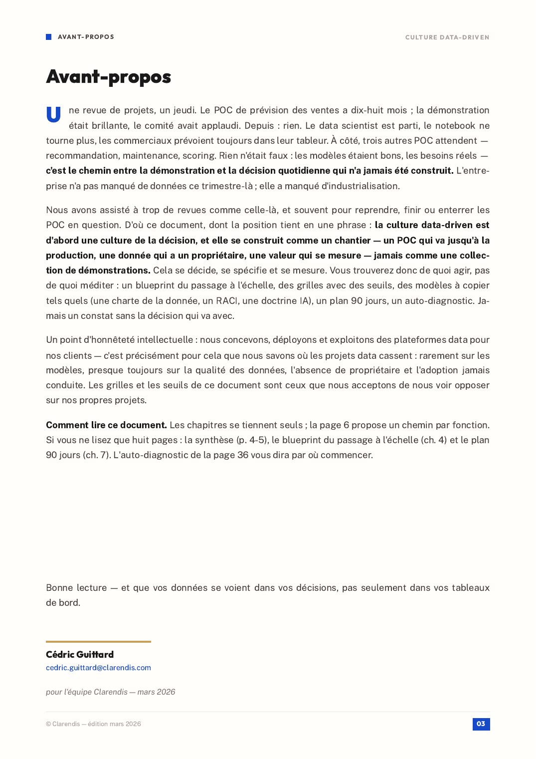 Page 3 du livre blanc « Culture Data-Driven : Du POC à l’industrialisation »