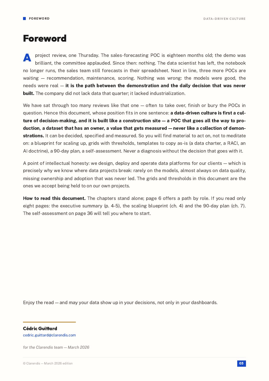 Page 3 of the white paper “Data-Driven Culture: From POC to Industrialisation”