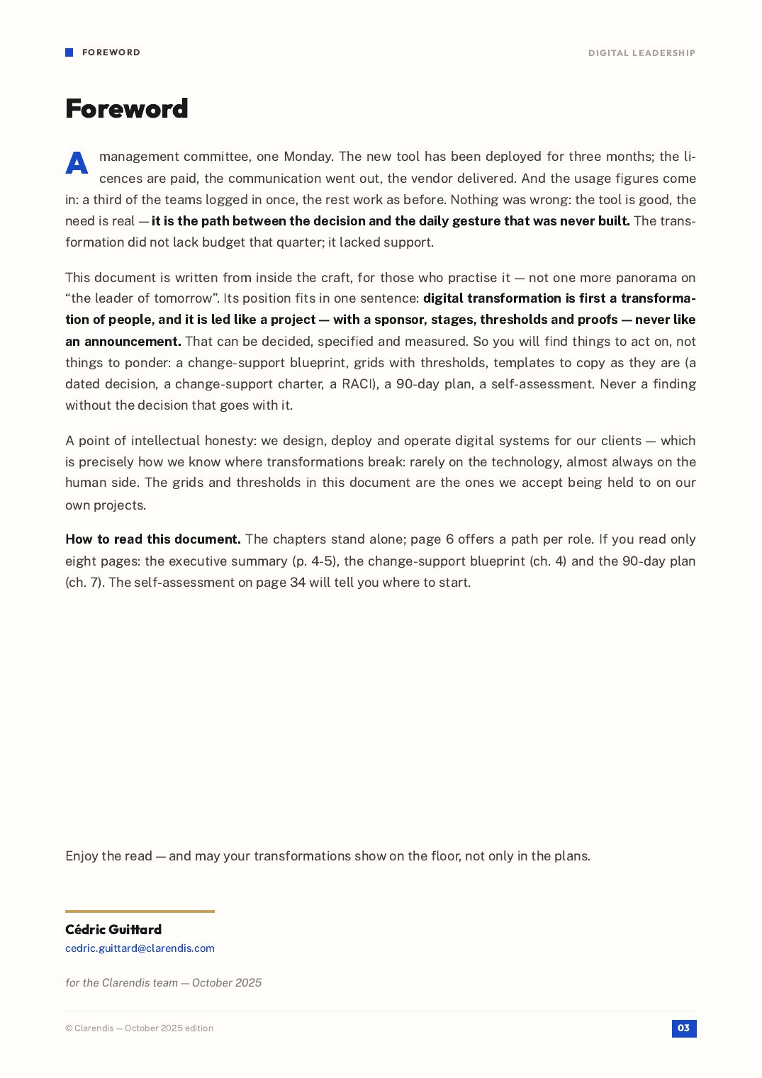 Page 3 of the white paper “Digital leadership: Supporting transformation”