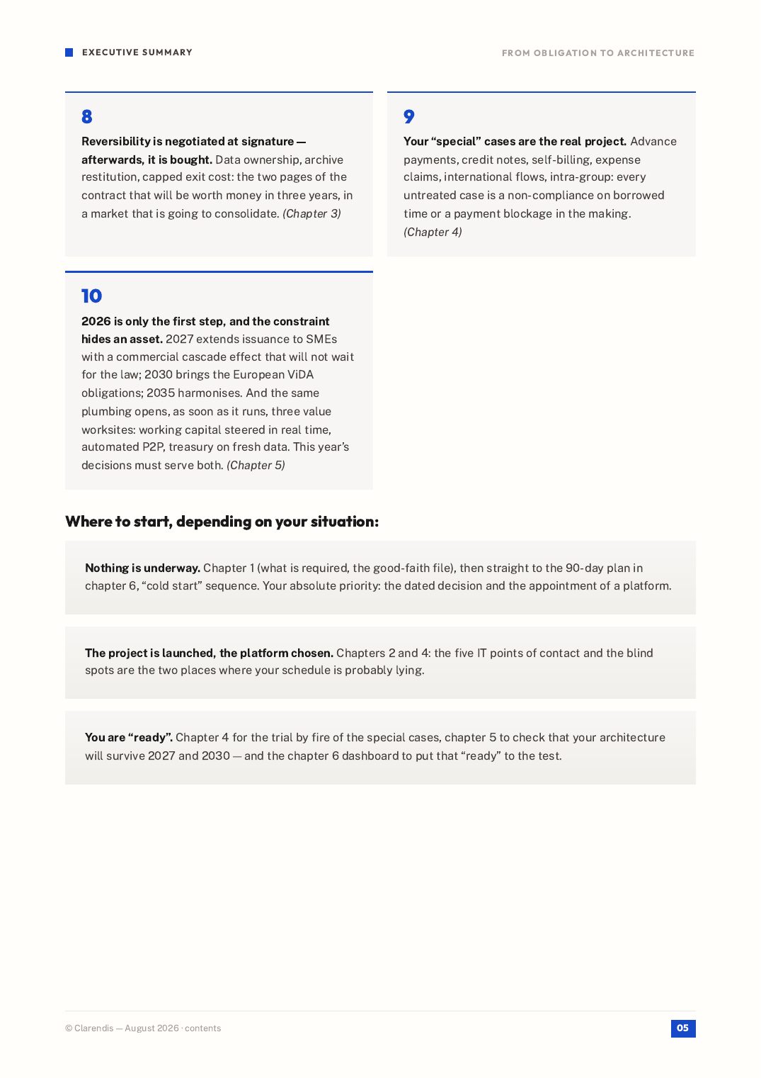 Page 5 of the white paper “From obligation to architecture — E-invoicing 2026-2035”