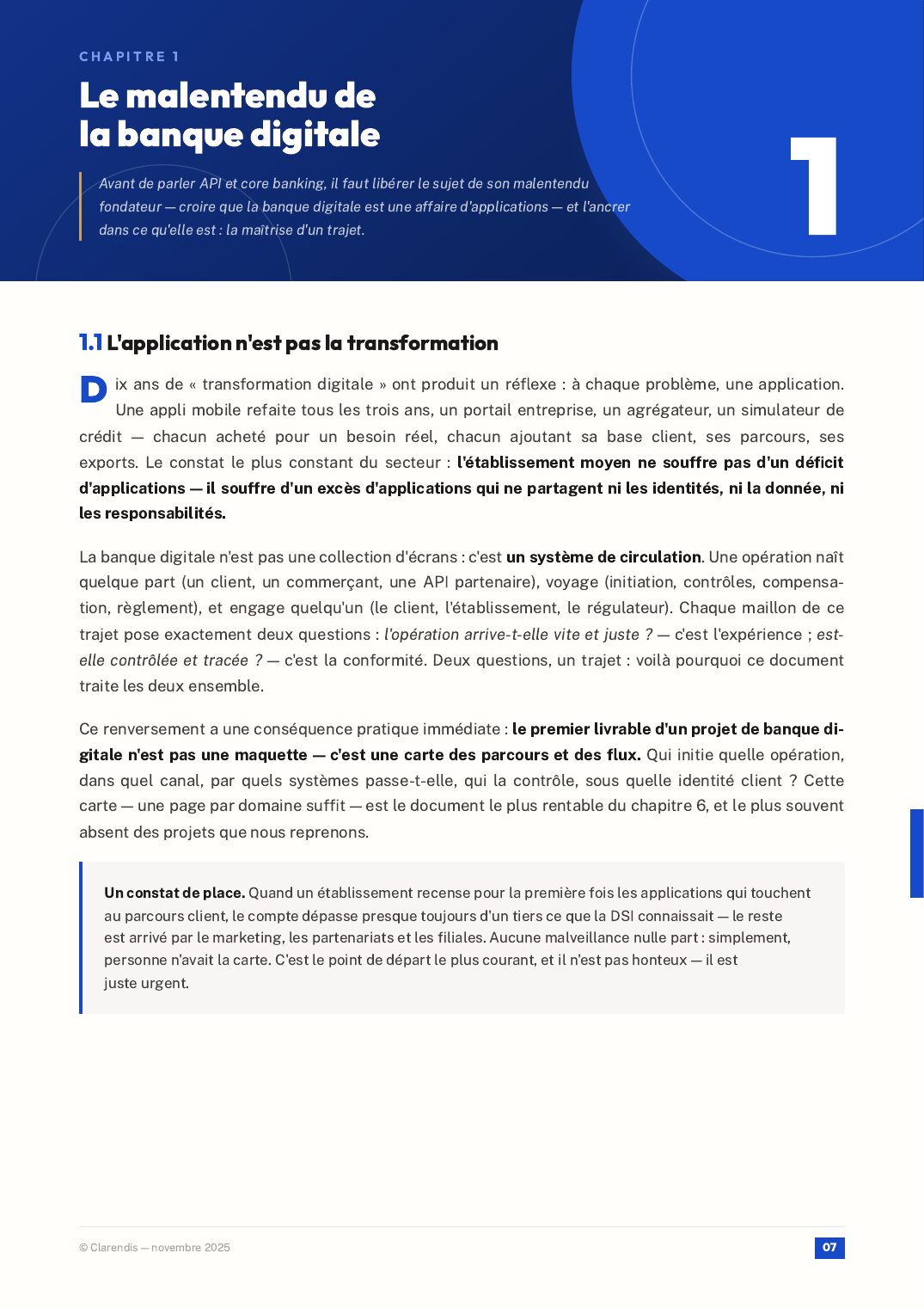 Page 7 du livre blanc « FinTech & Banque Digitale : Transformer les Services Financiers »
