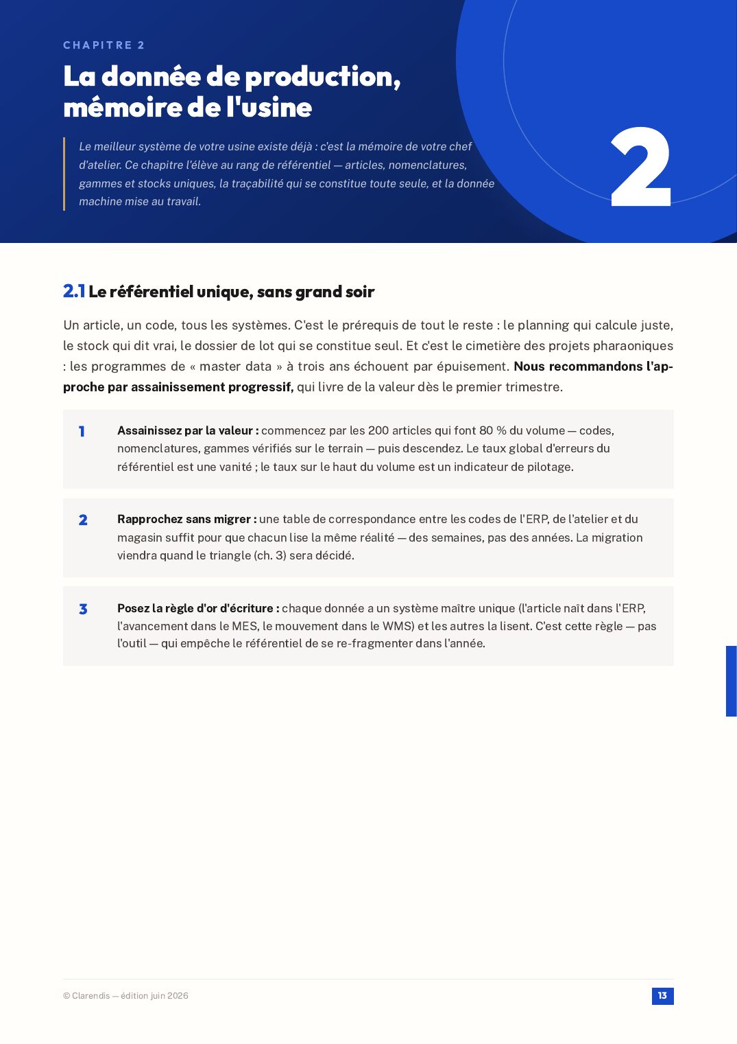 Page 13 du livre blanc « Industrie 4.0 : MES, WMS et Digitalisation de la Production »