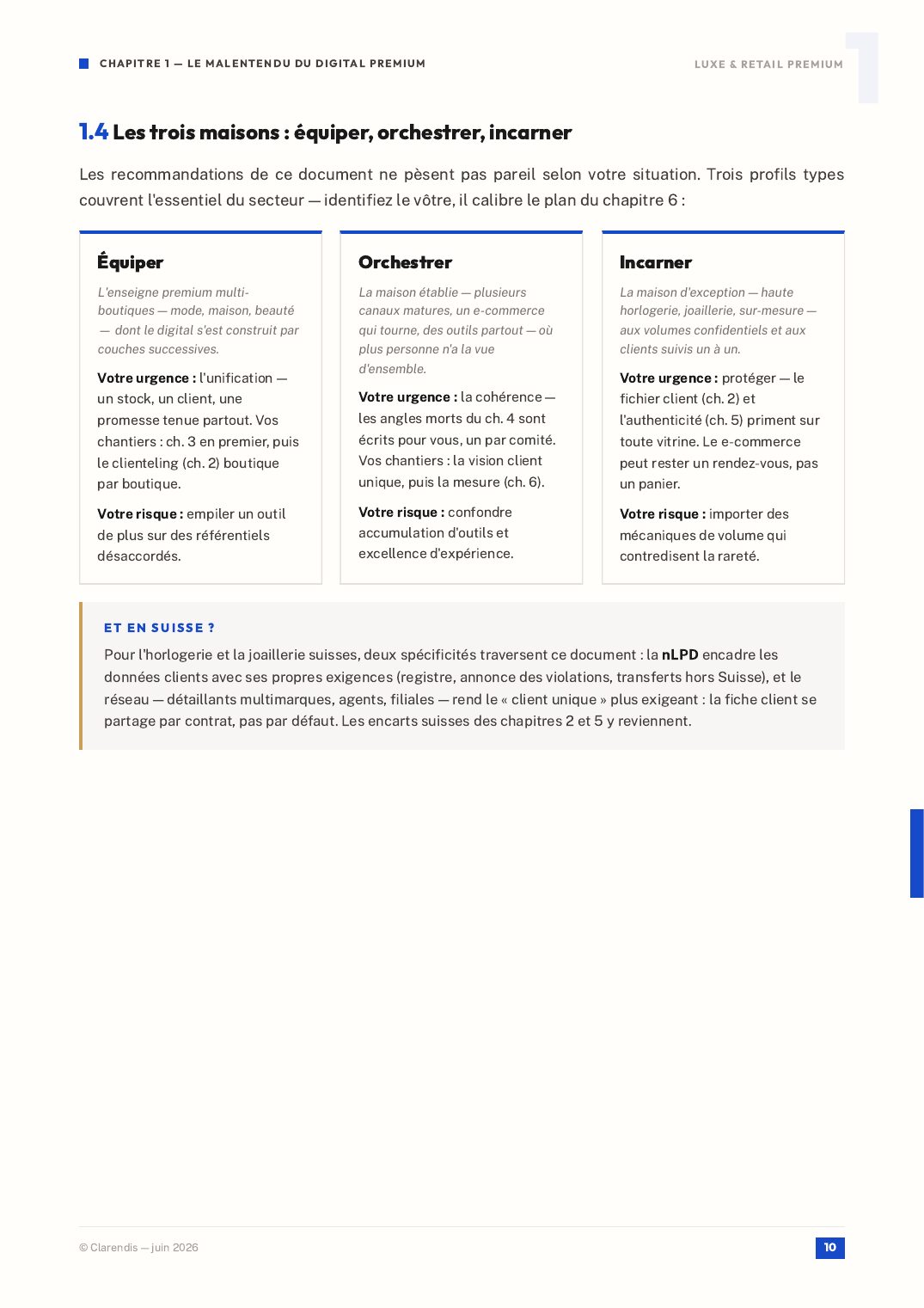 Page 10 du livre blanc « Luxe & Retail : Excellence Digitale et Expérience Client Premium »