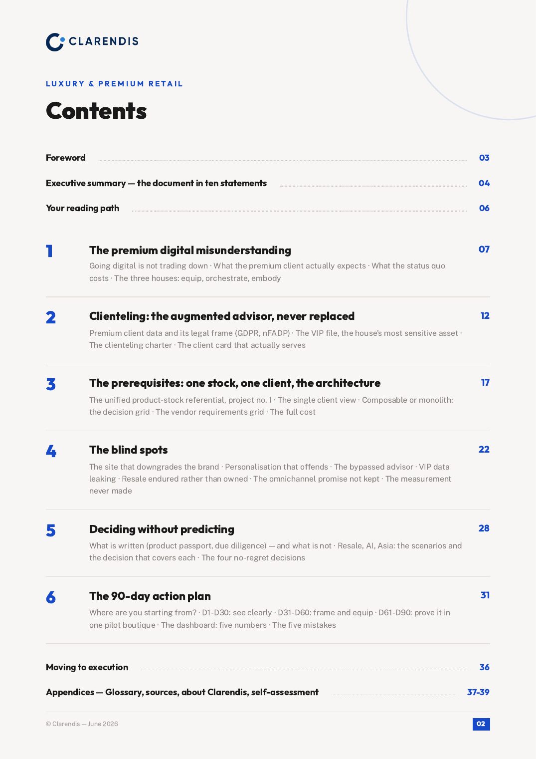 Page 2 of the white paper “Luxury & Retail: Digital Excellence and Premium Customer Experience”