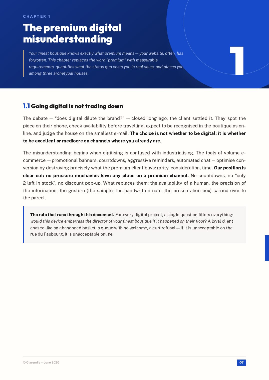 Page 7 of the white paper “Luxury & Retail: Digital Excellence and Premium Customer Experience”