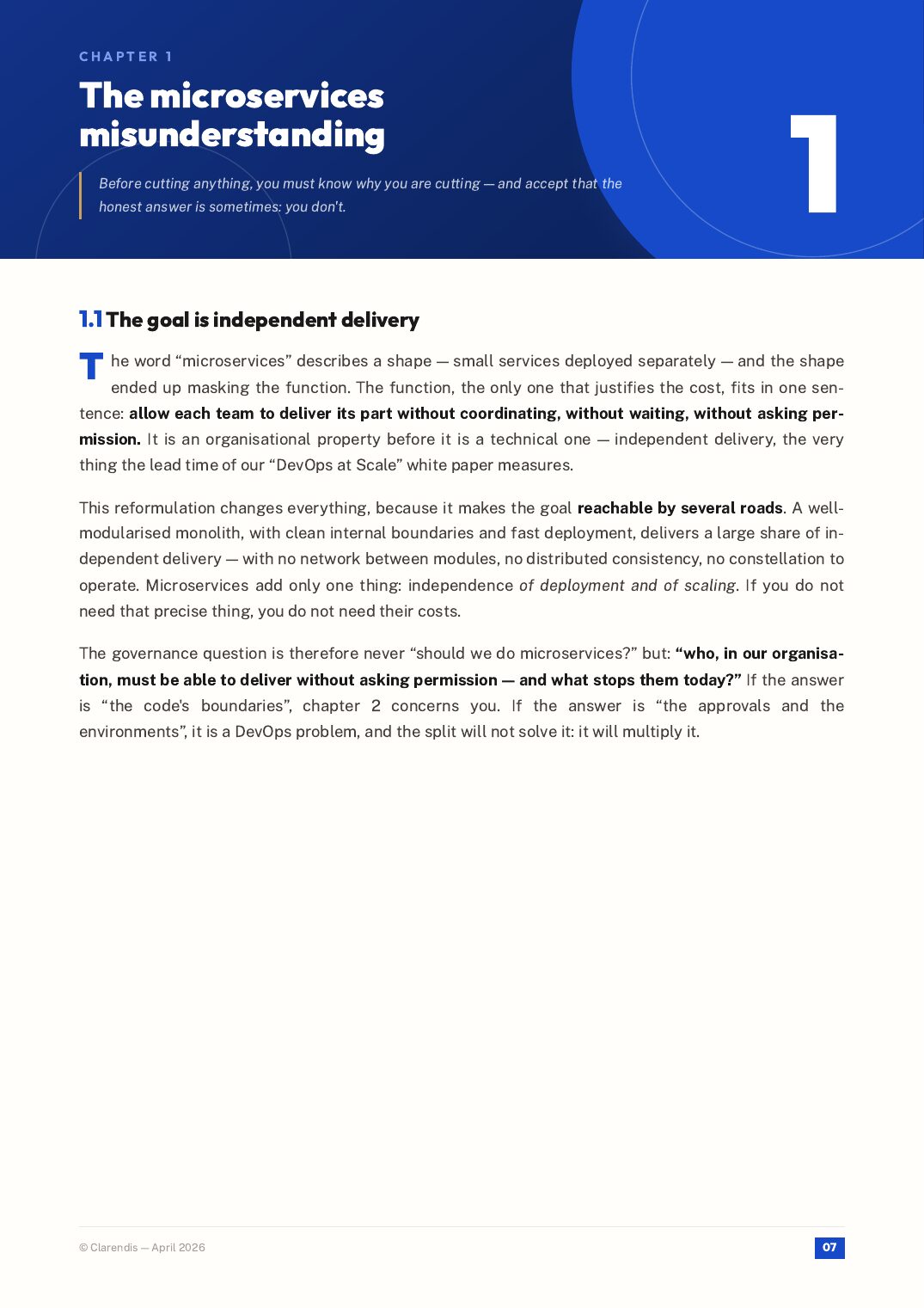 Page 7 of the white paper “Microservices & APIs: Modern Architectures for Agility”