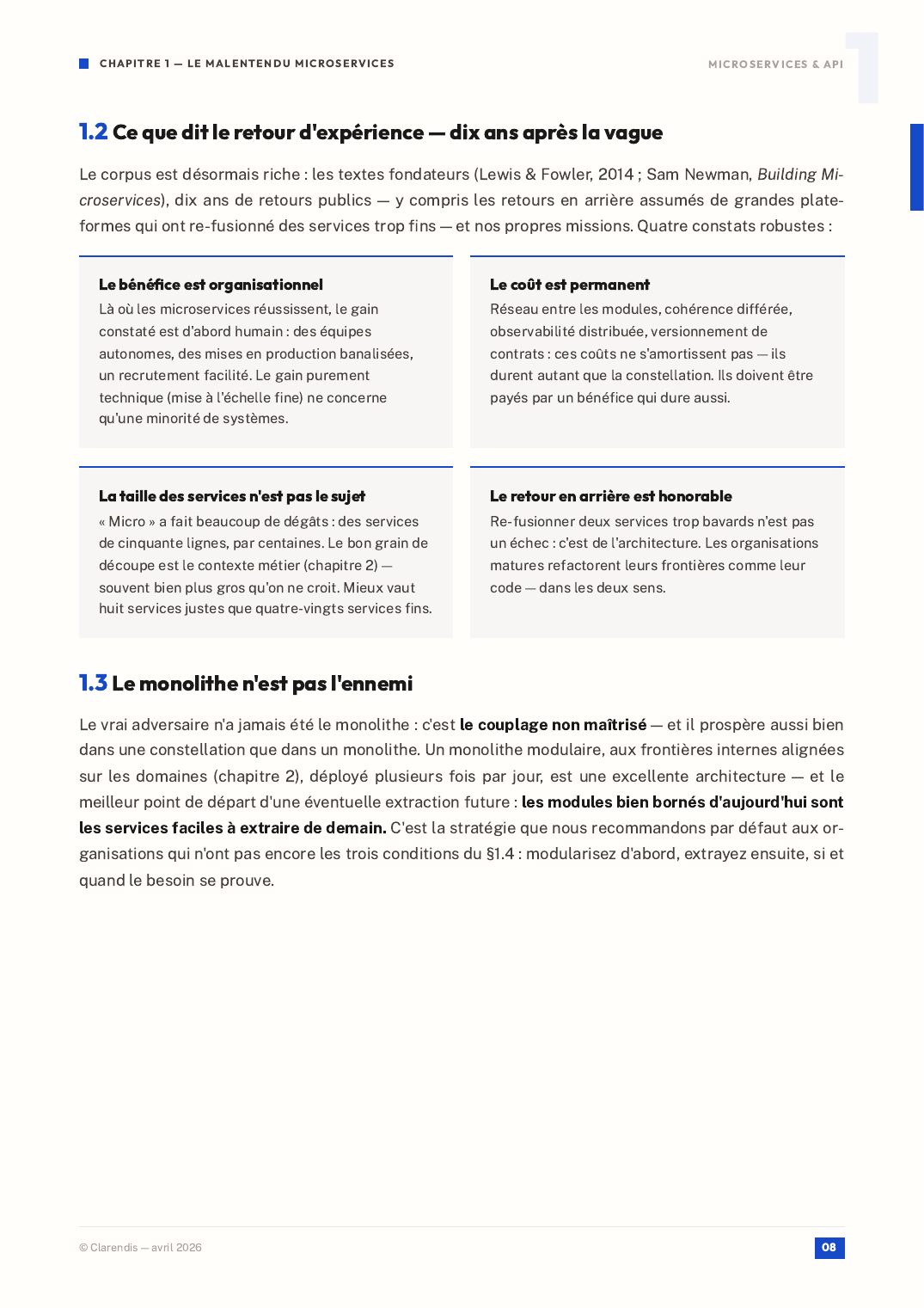Page 8 du livre blanc « Microservices & API : Architectures Modernes pour l’Agilité »