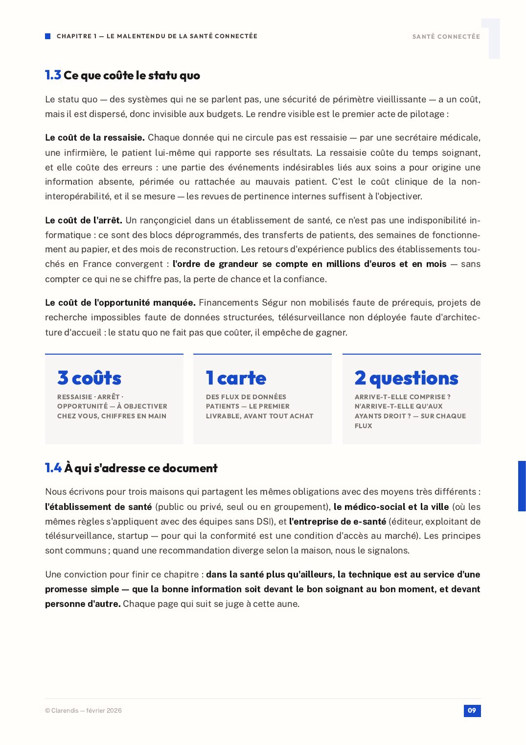 Page 9 du livre blanc « Santé Connectée : Interopérabilité et Sécurité des Données Patients »