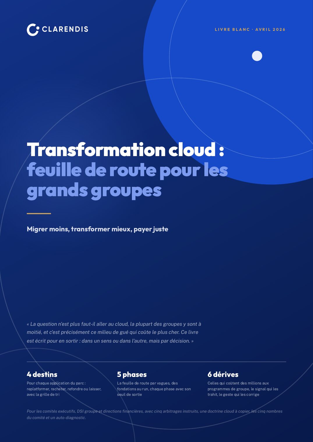 Transformation Cloud : Feuille de route pour les grands groupes